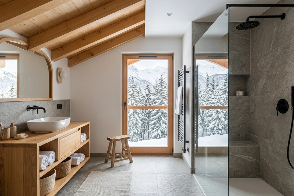 Rénover une salle de bains en Savoie : réussir une salle d'eau de chalet ou d'appartement